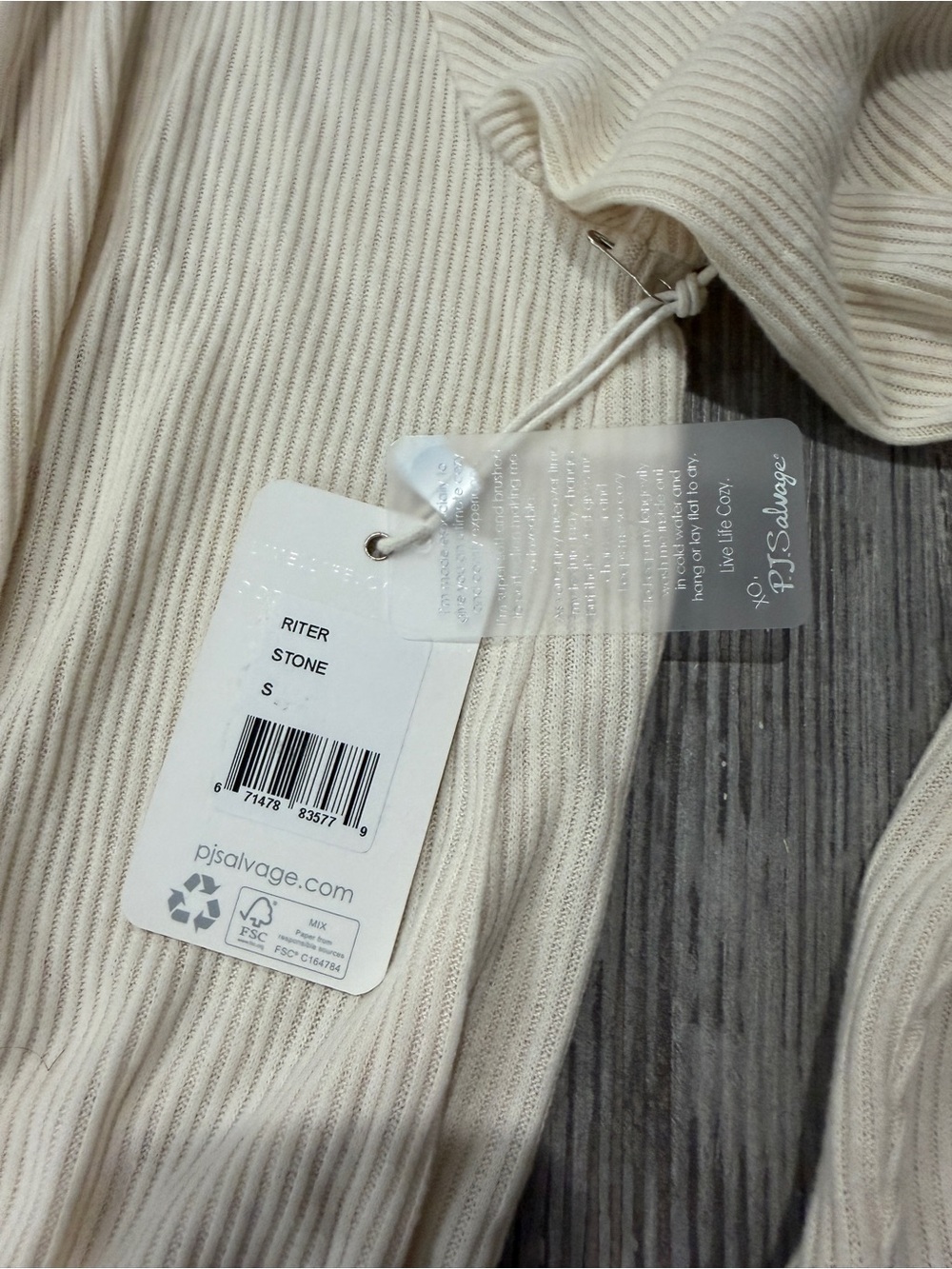 P.J. Salvage Textured Essentials Stone Robe - Picture 4 of 6